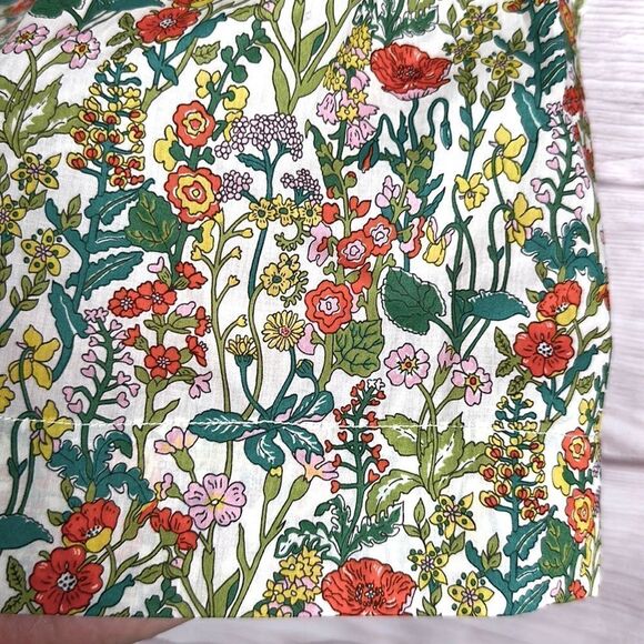 NWT New Girl’s BONPOINT Cotton Floral Summer Peasant Top Blouse size 12 - Picture 8 of 11